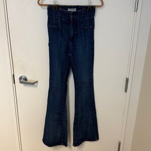 Free People We The Free Jayde Flare Jeans Sz 26 in Night Sky